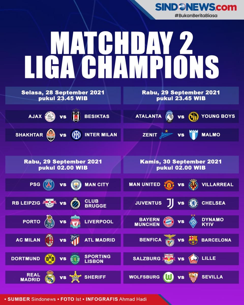 Jadwal Liga Champions...