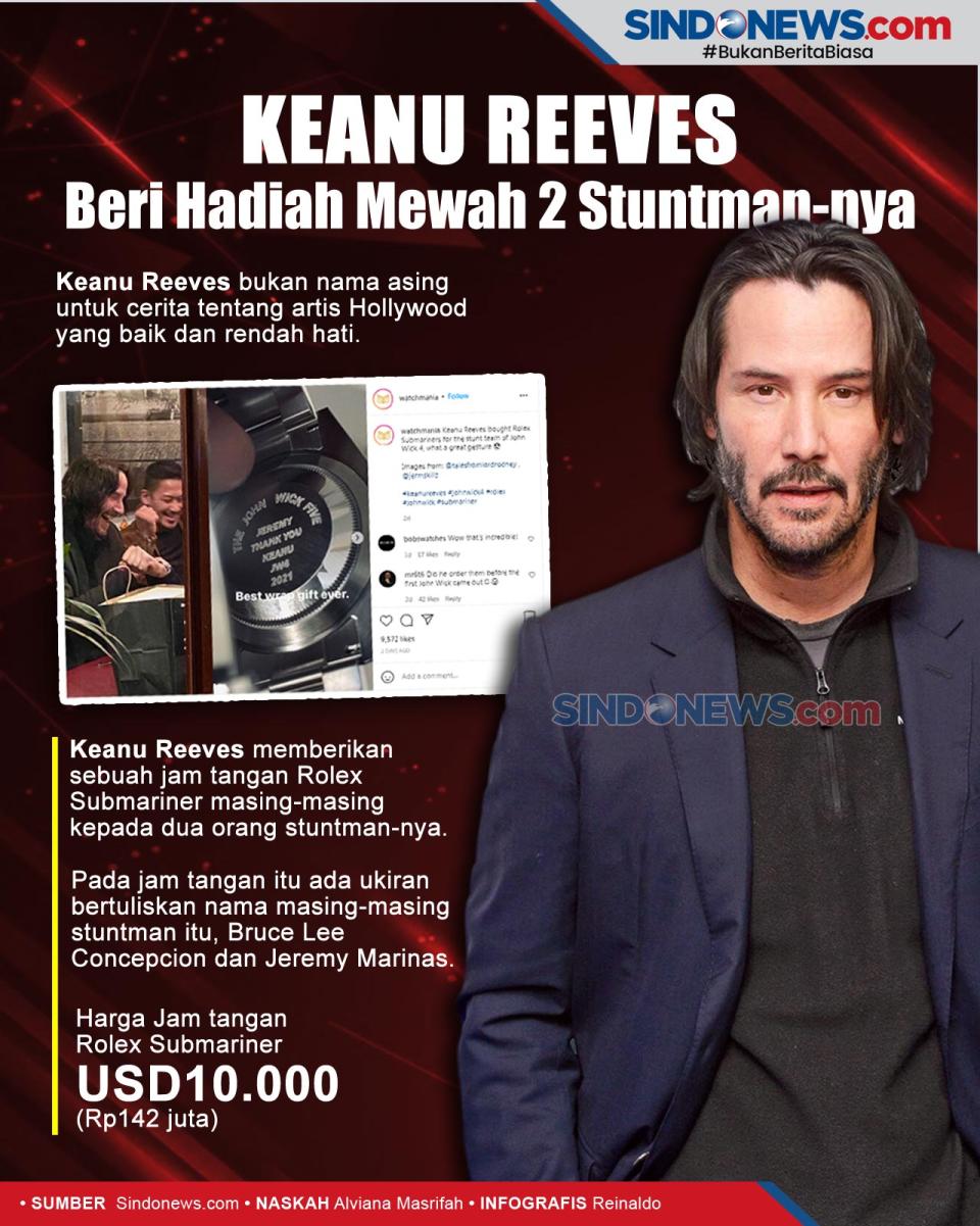 Keanu Reeves Beri Hadiah...