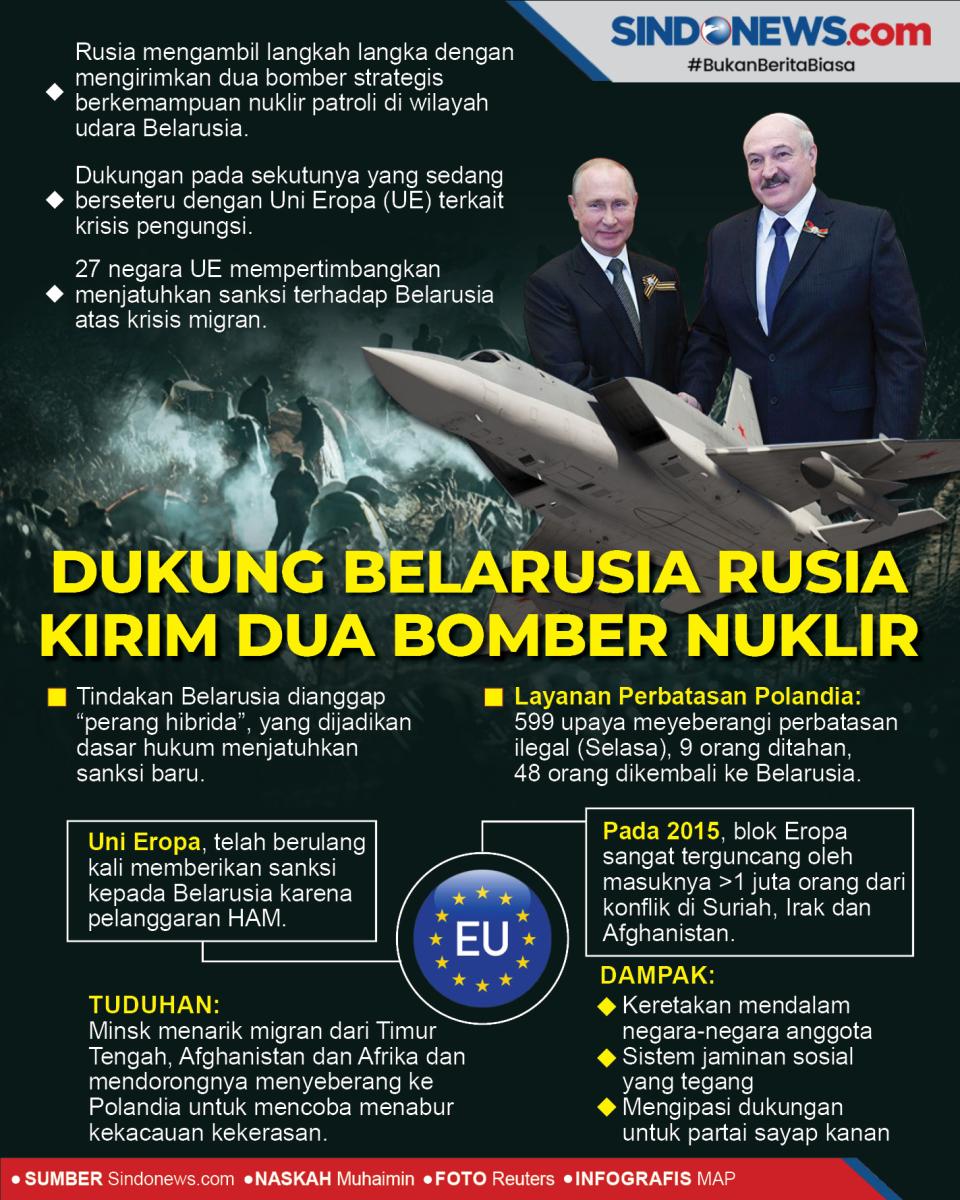 Dukung Belarusia, Rusia...