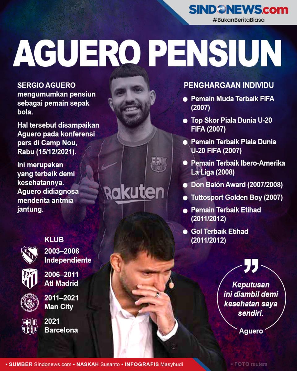 Aguero Putuskan Pensiun...