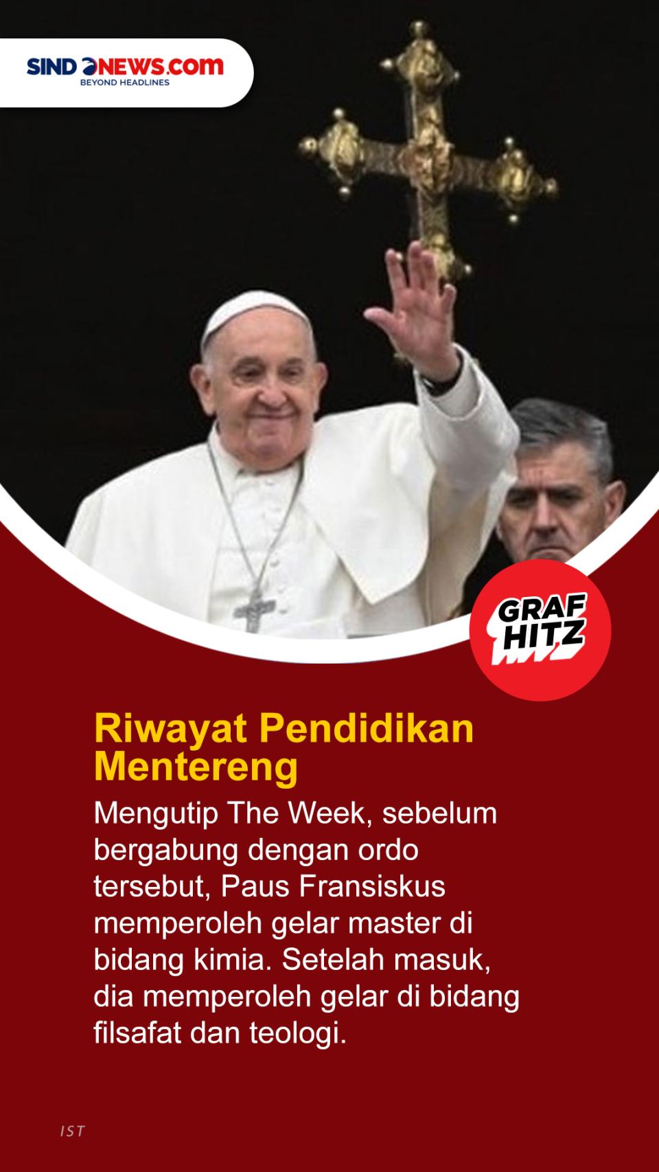 5 Fakta Paus Fransiskus,...
