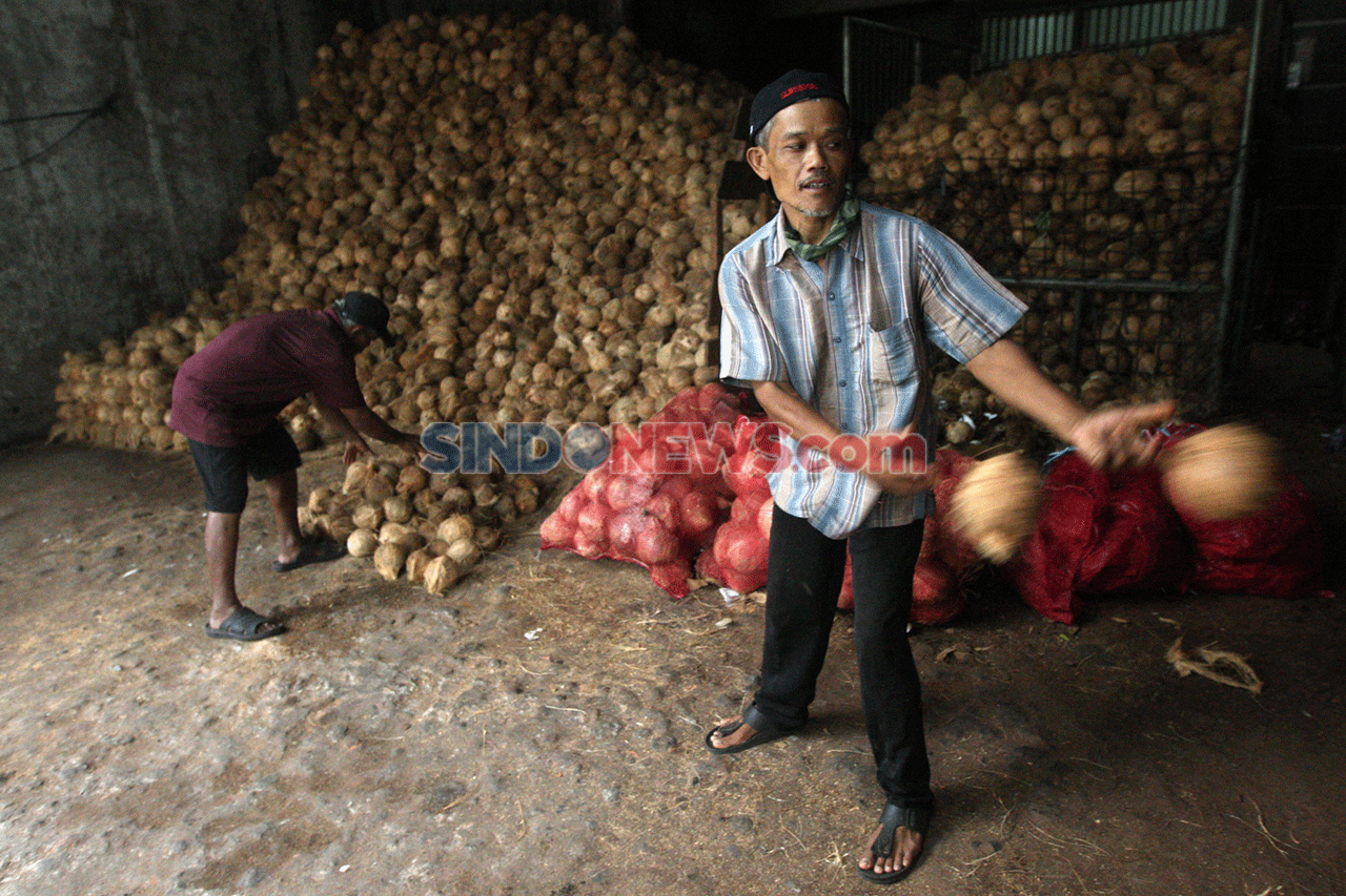 Kelapa Langka di Pasar...
