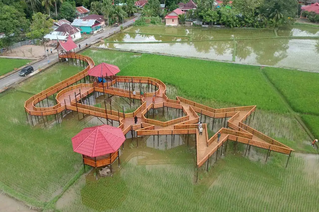 Menikmati Wisata Sawah...