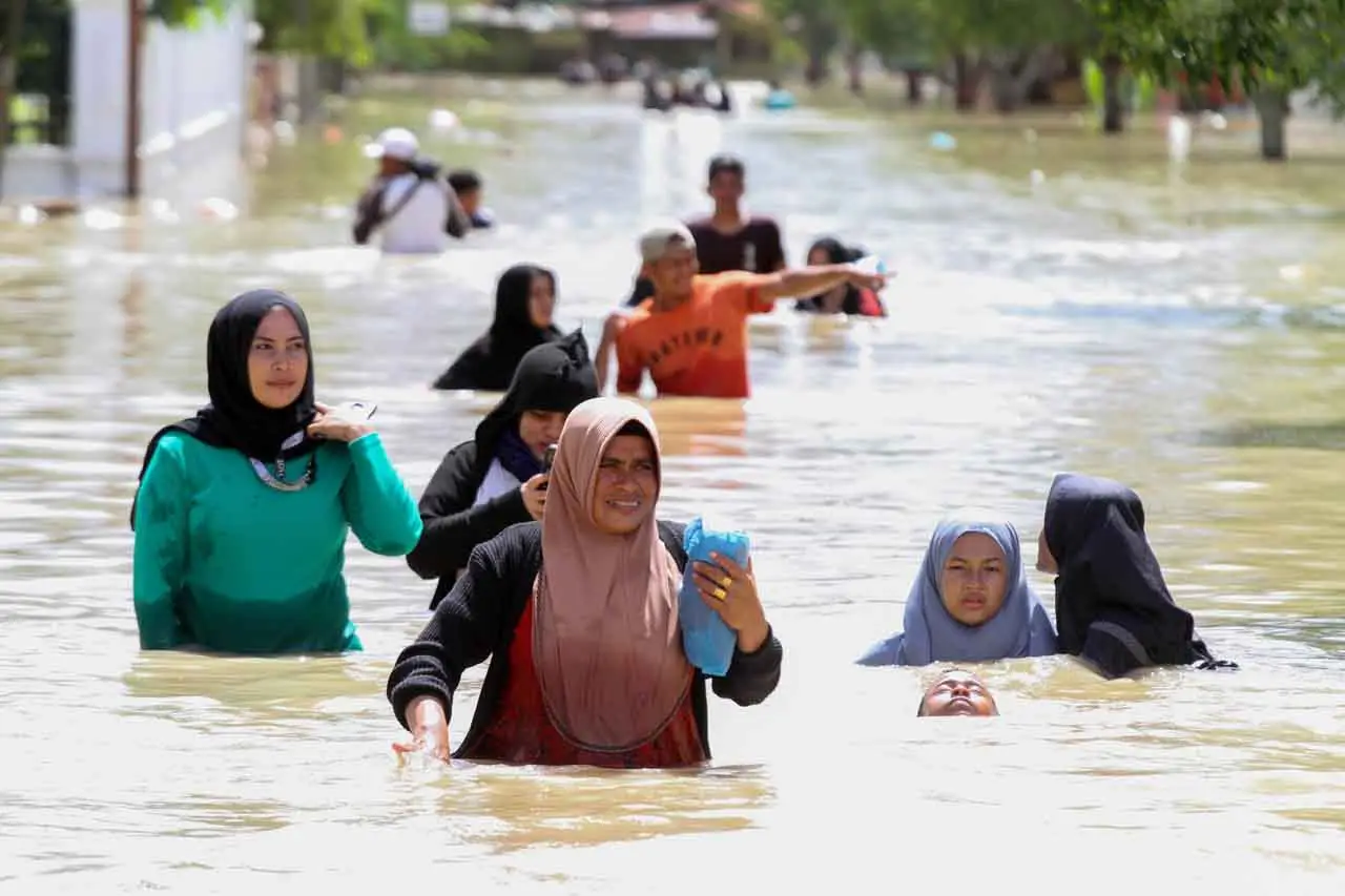 Banjir di Aceh Utara...
