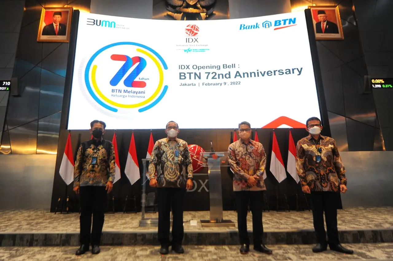 HUT BTN, Saham Dibuka...