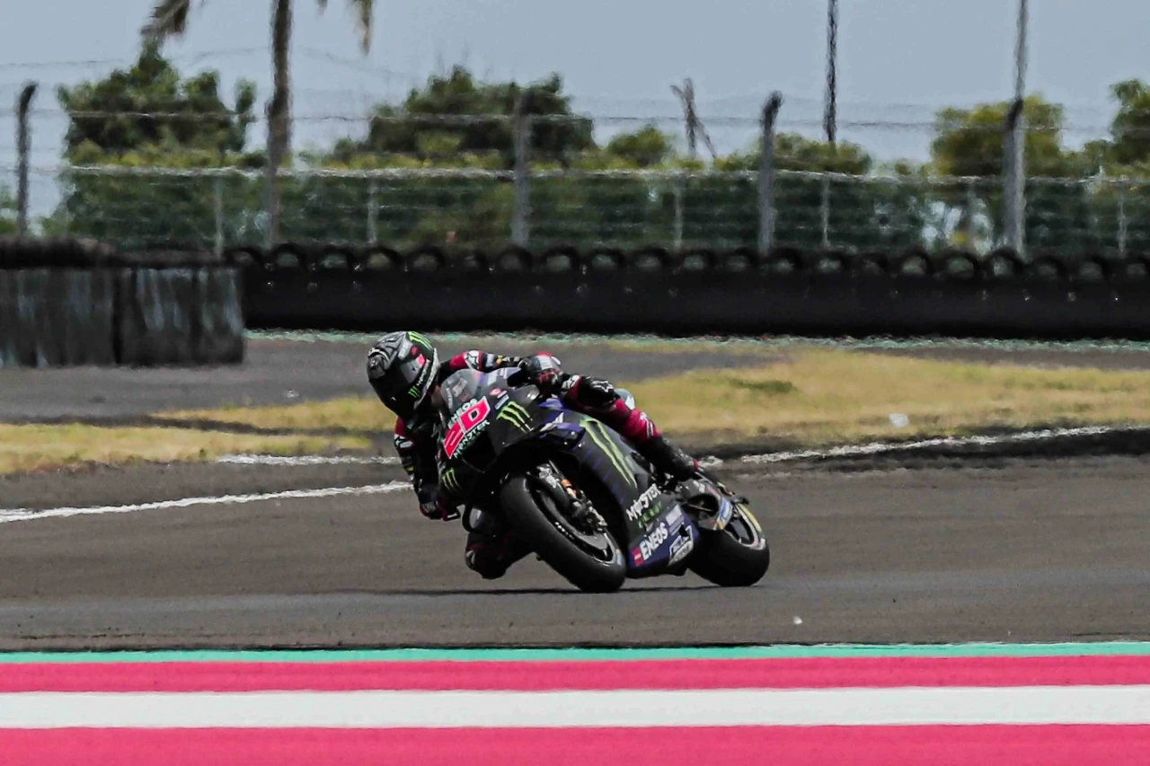 Aksi Juara Dunia MotoGP...