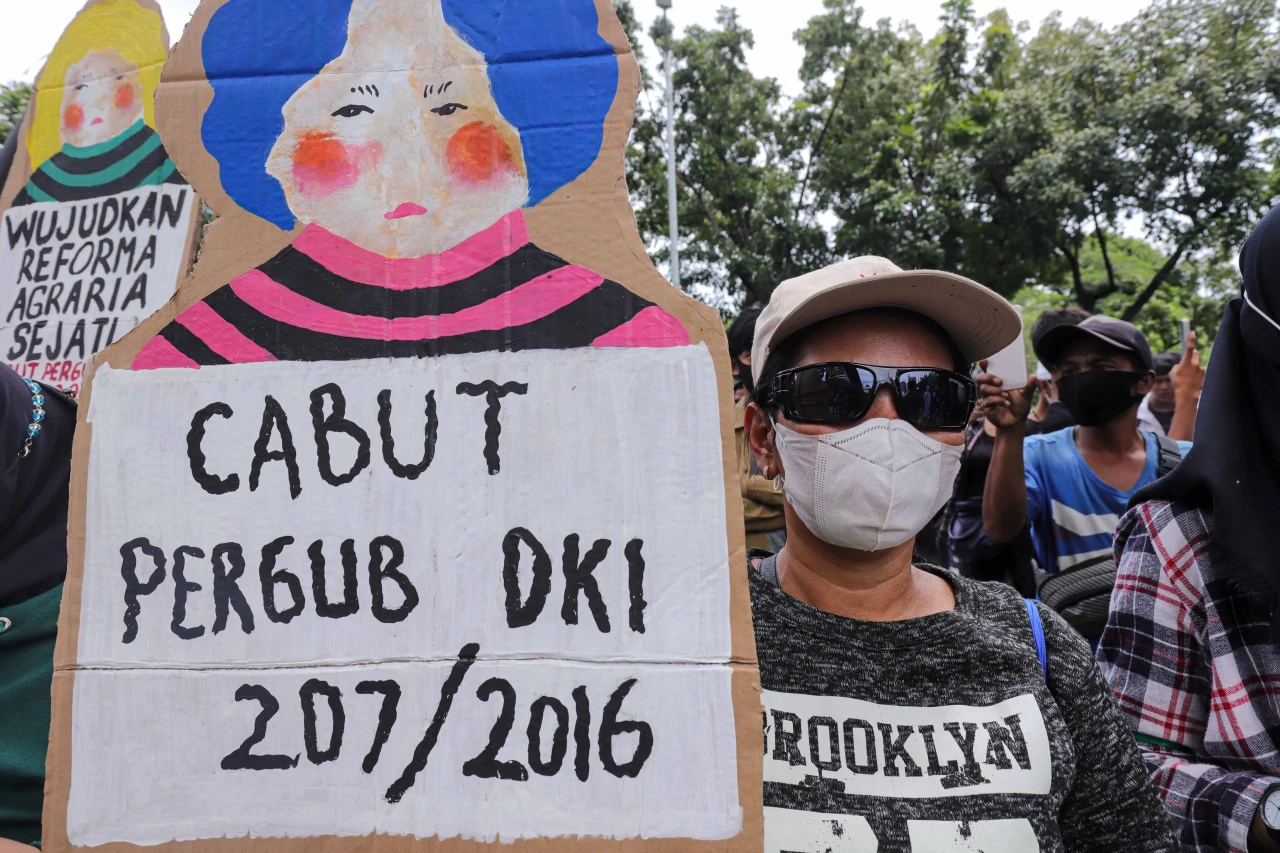 Aksi Unjuk Rasa Tolak...