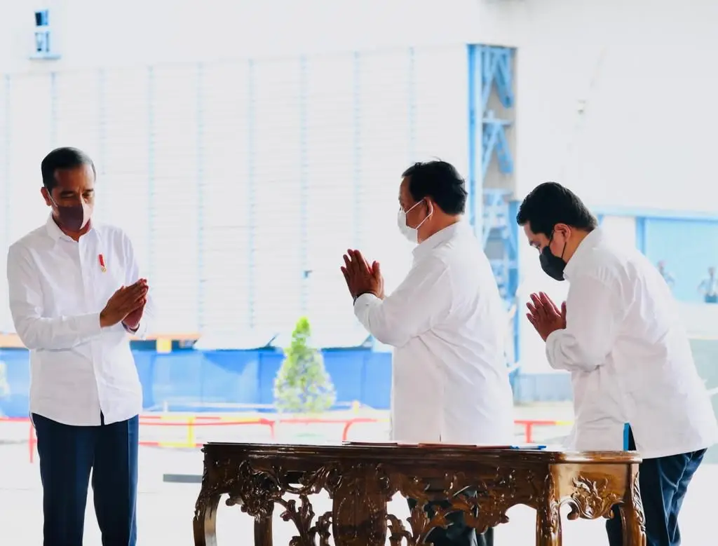 Jokowi Saksikan Kerja...
