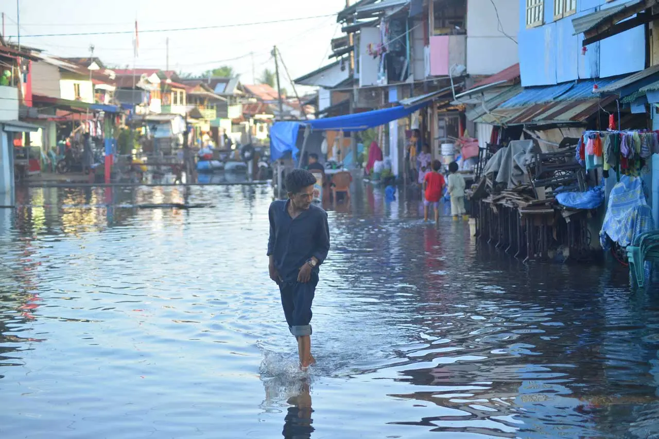 Banjir Rob Genangi Permukiman...