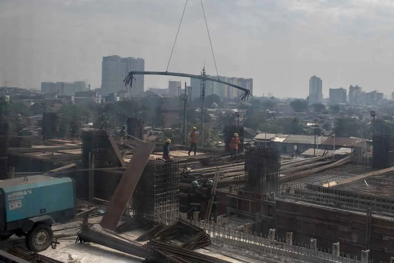 Progres Proyek Pembangunan...