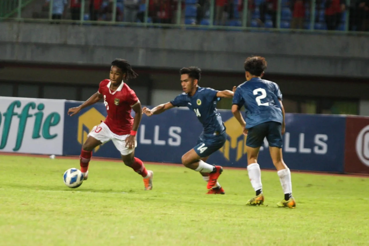 Potret Aksi Garuda Muda...