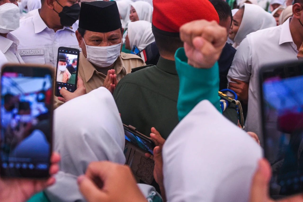 Momen Kehadiran Prabowo...