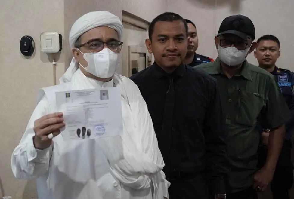 Detik-detik Habib Rizieq...
