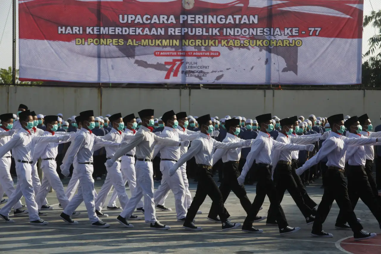 Upacara HUT RI di Pondok...