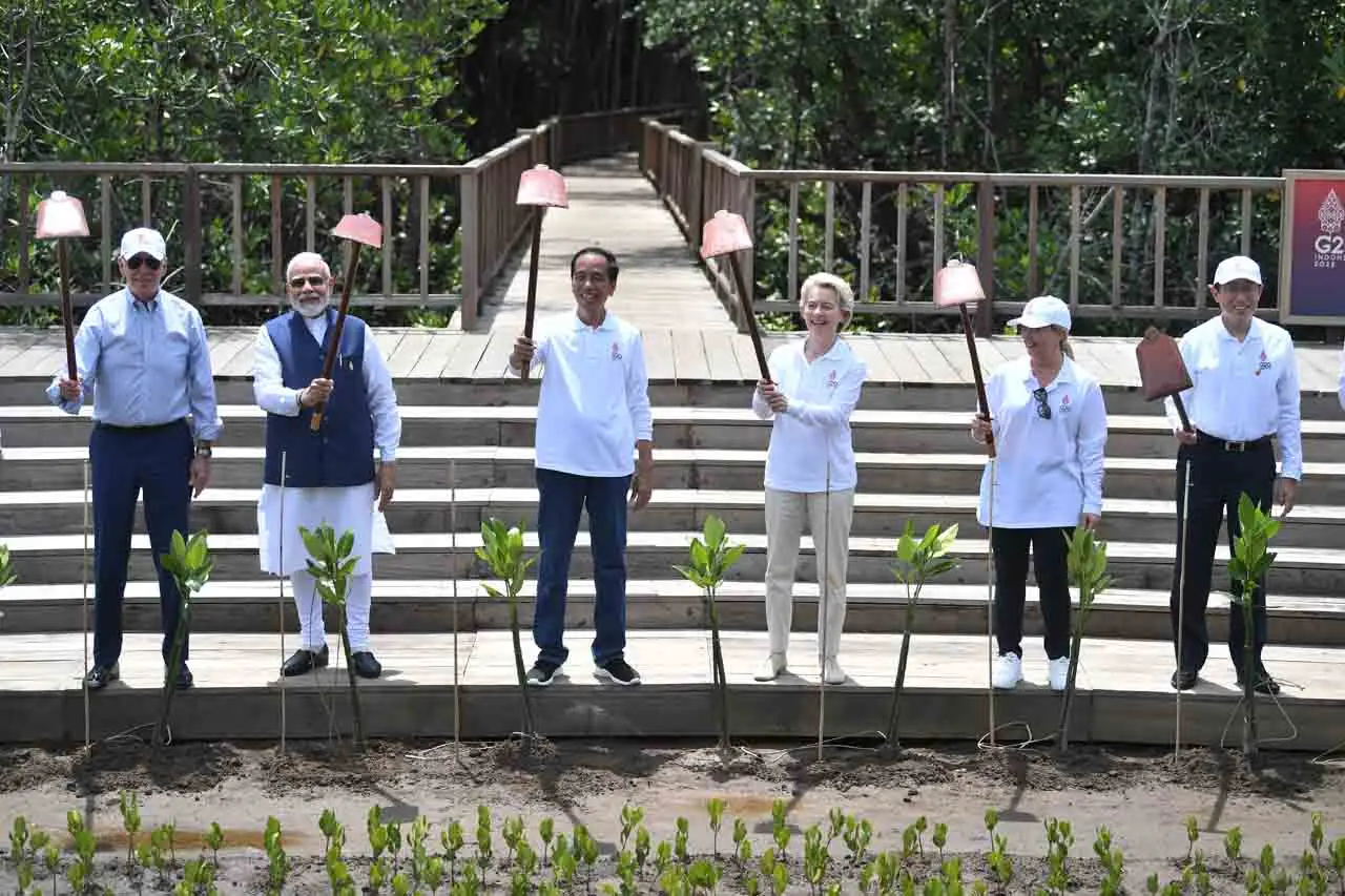 Pemimpin G20 Tanam Mangrove...
