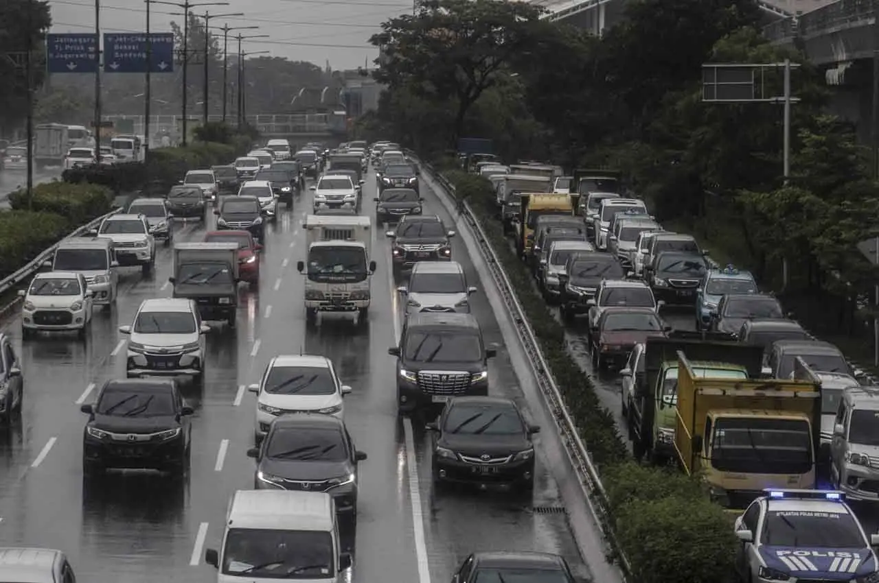 Kemacetan di Jakarta...