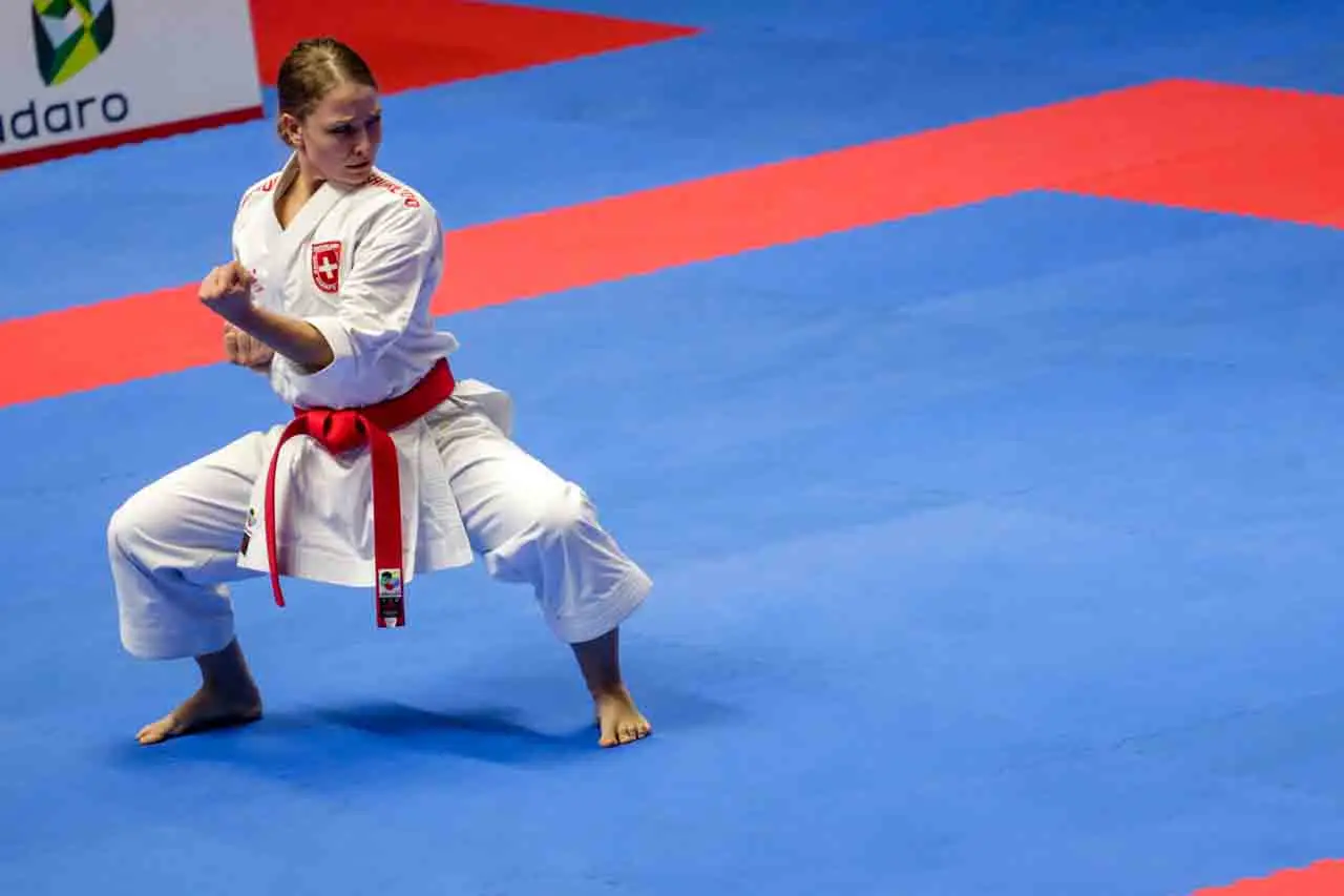 Aksi Karateka di Karate...
