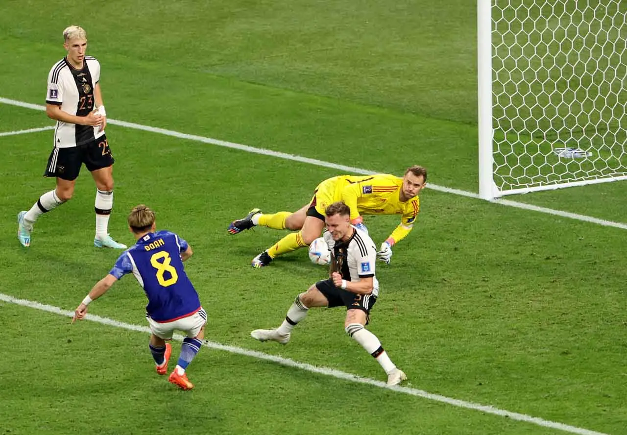 Hasil Jerman vs Jepang:...
