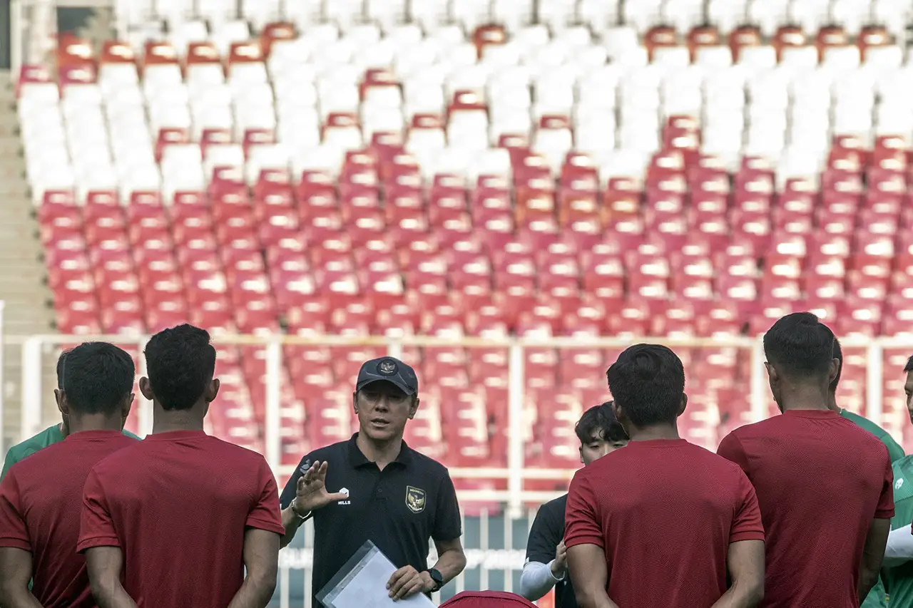 Latihan Timnas Indonesia...