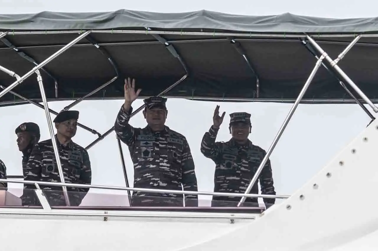 Aksi Prajurit TNI AL...