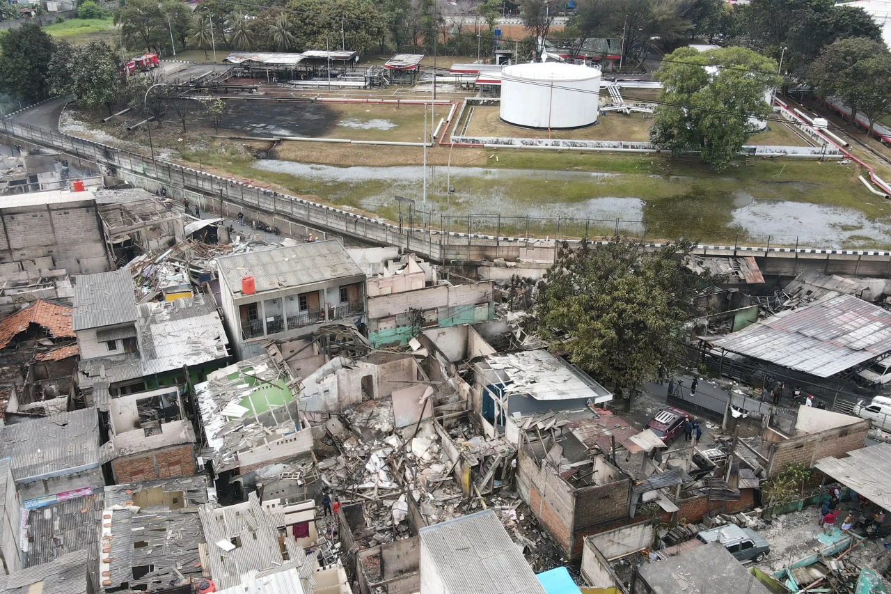 Foto Udara Dampak Kebakaran...