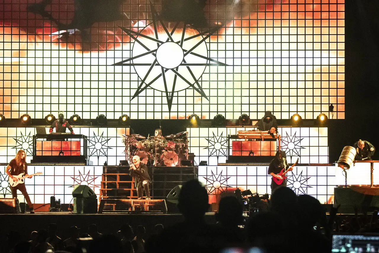 Aksi Slipknot di Hammersonic...