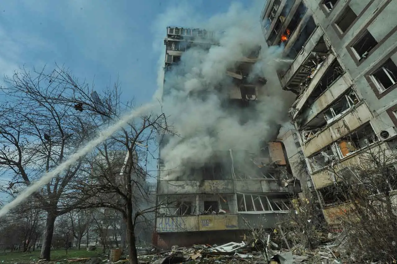 Gedung di Zaporizhzhia...