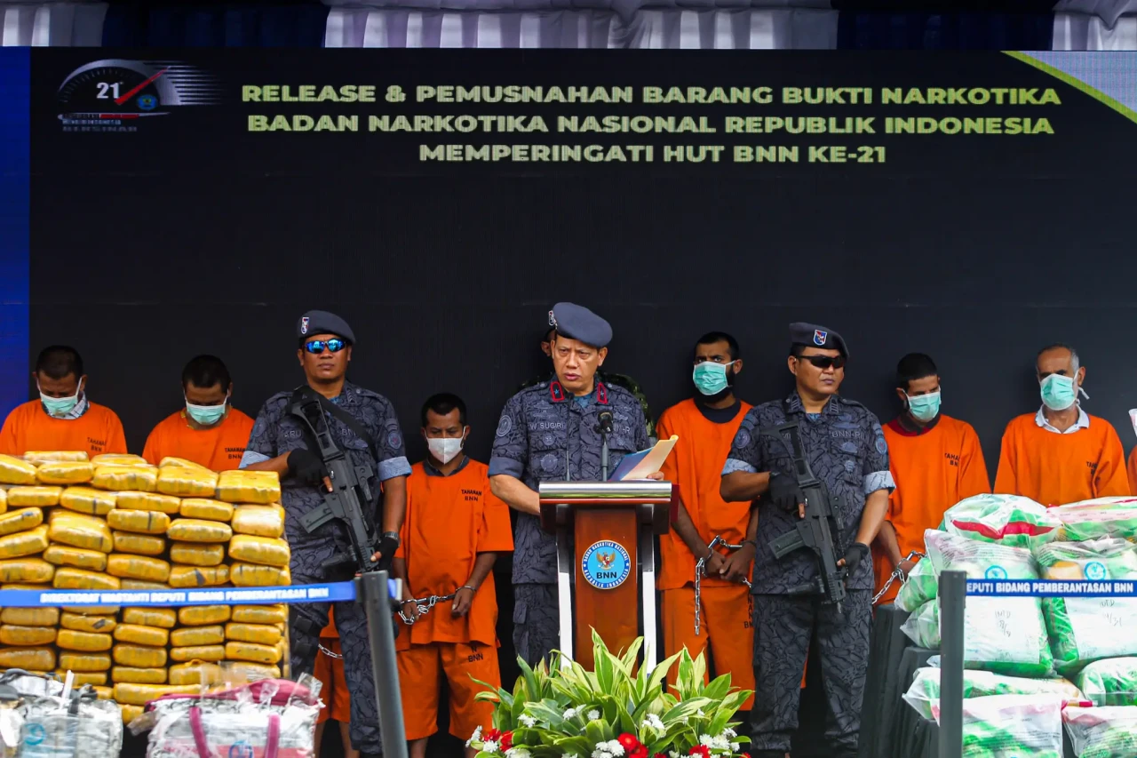 BNN RI Musnahkan 1,1...