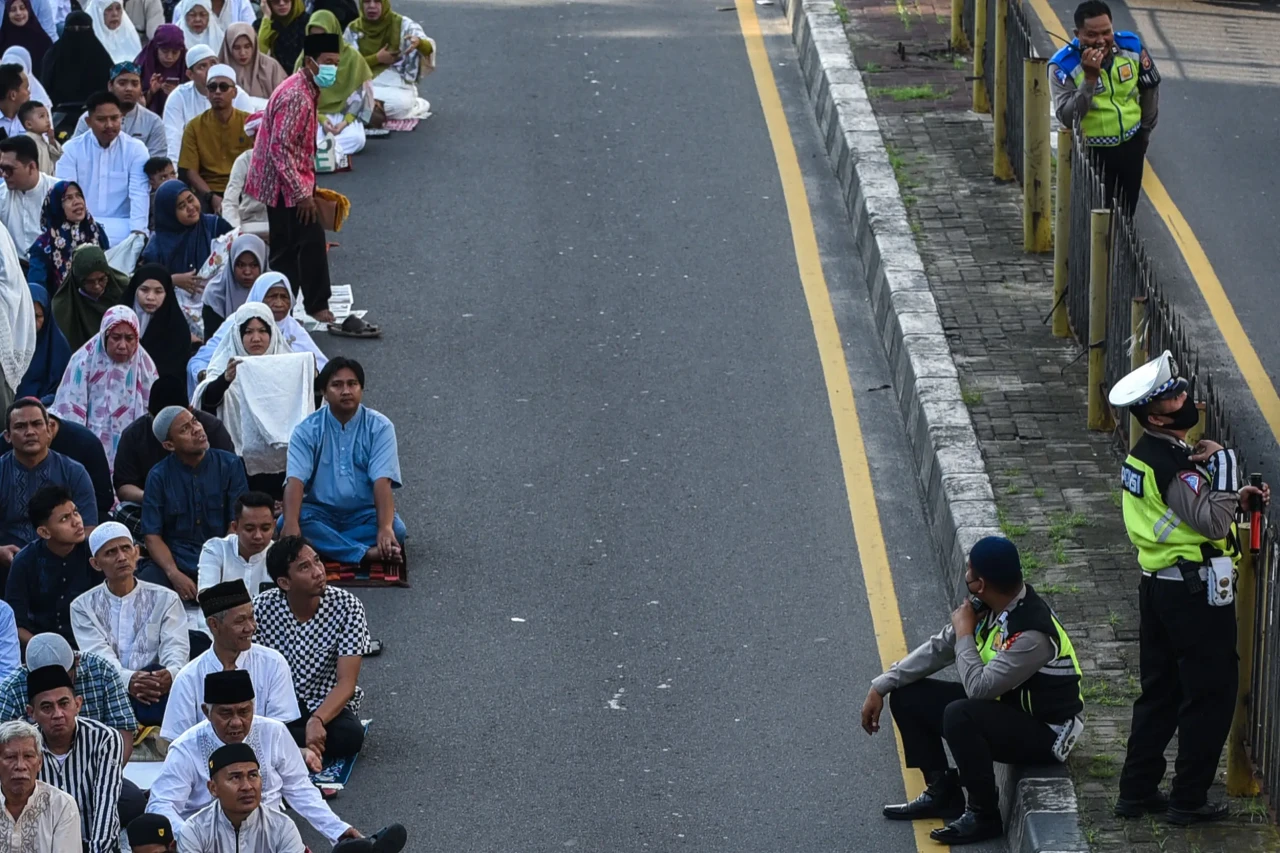 Momen Salat Idul Fitri...