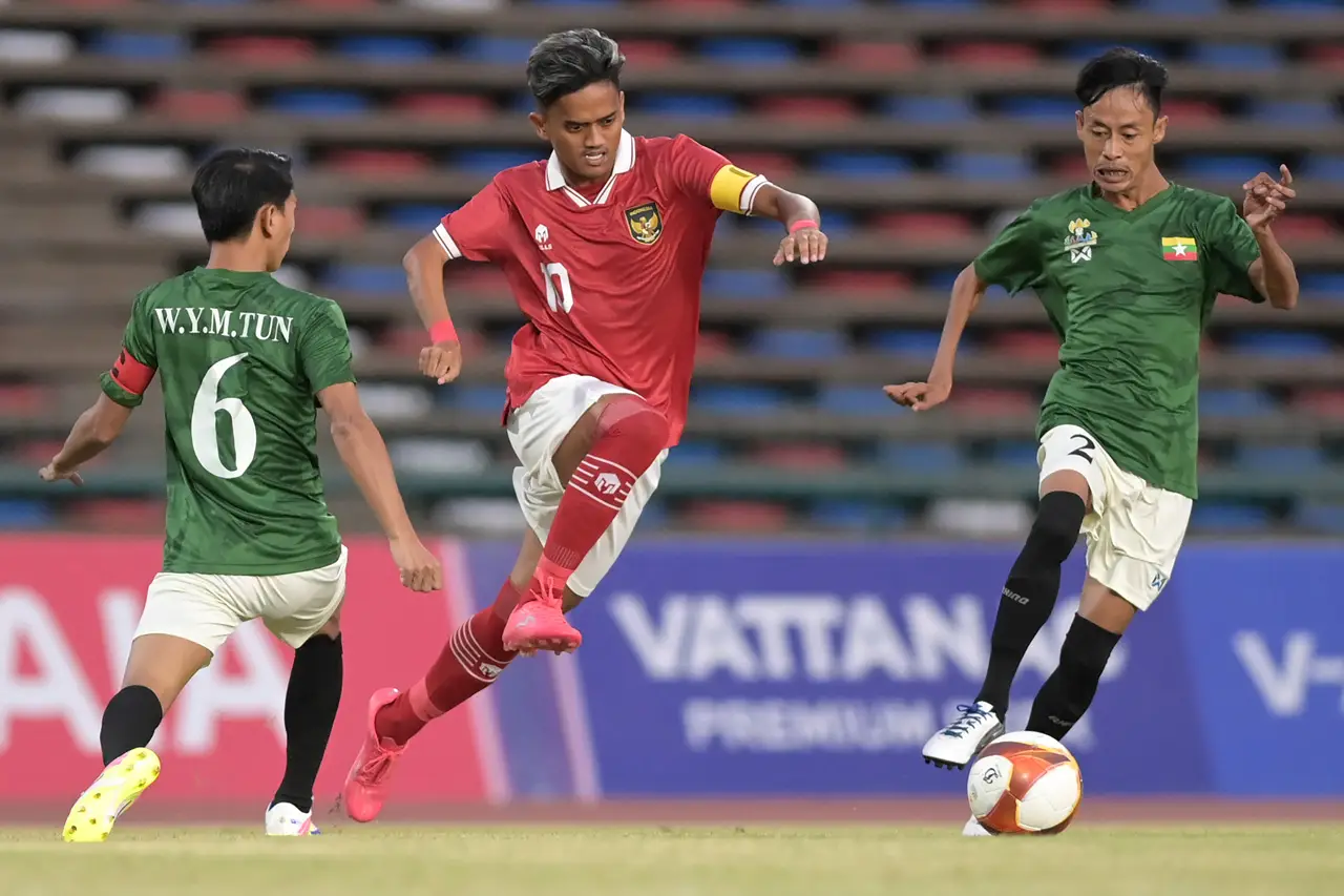 Kalahkan Myanmar 5-1,...