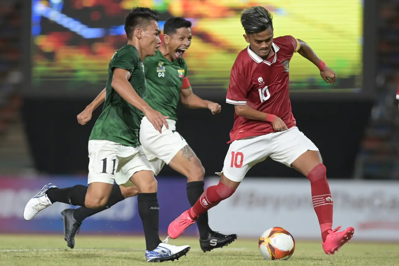 Kalahkan Myanmar 5-1,...