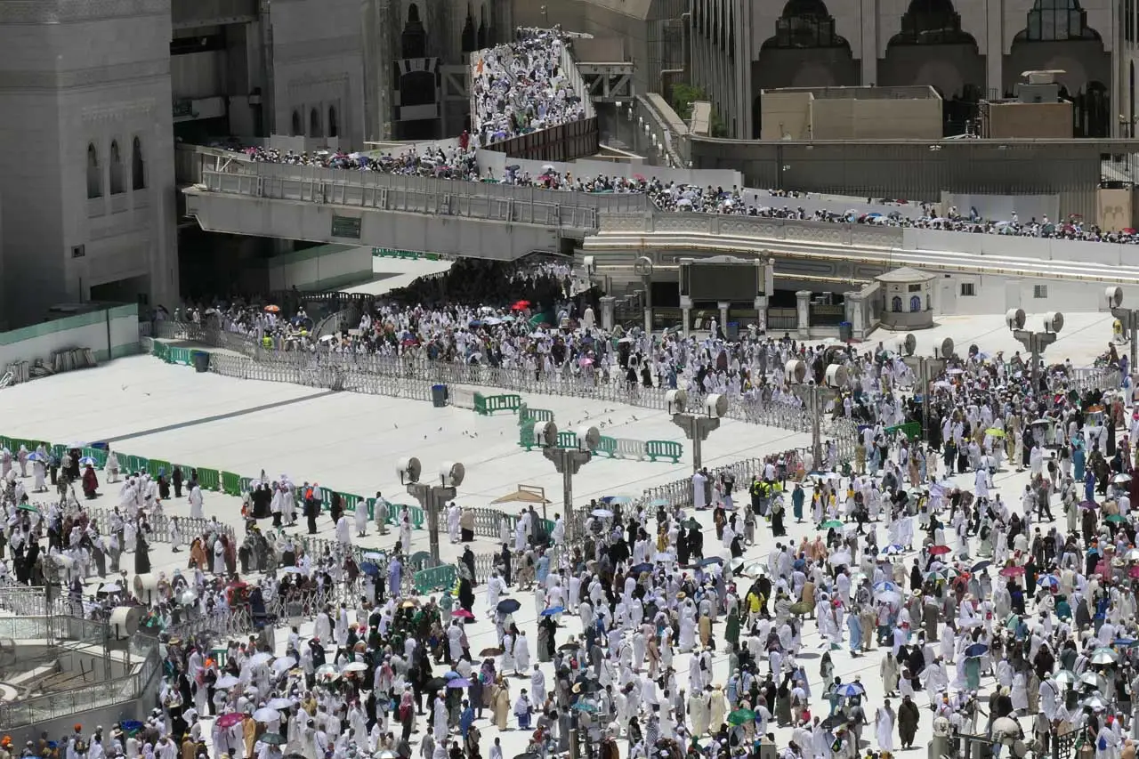 Kepadatan Masjidil Haram...