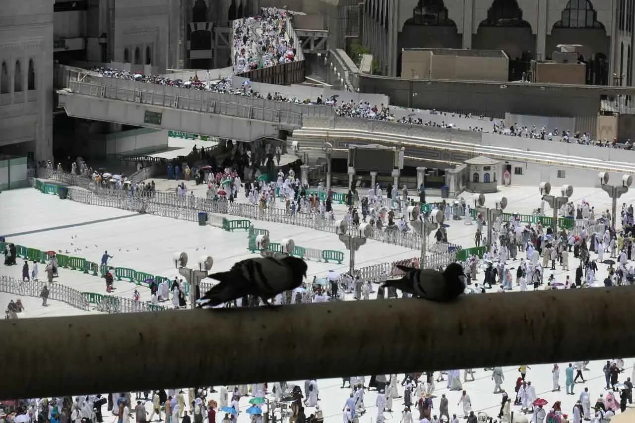Kepadatan Masjidil Haram...