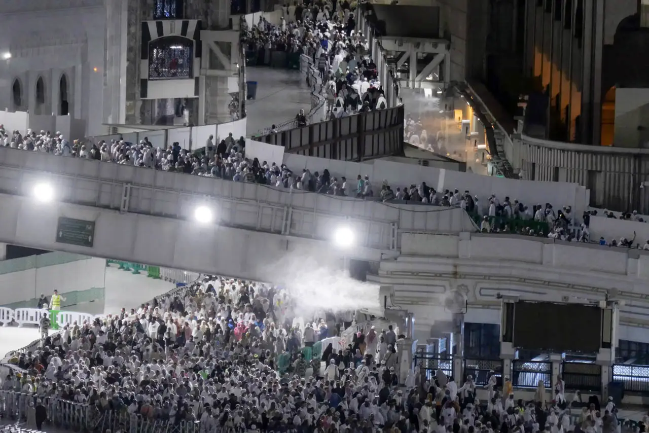 Kepadatan Masjidil Haram...