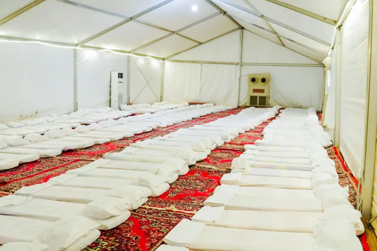 Begini Kesiapan Tenda...