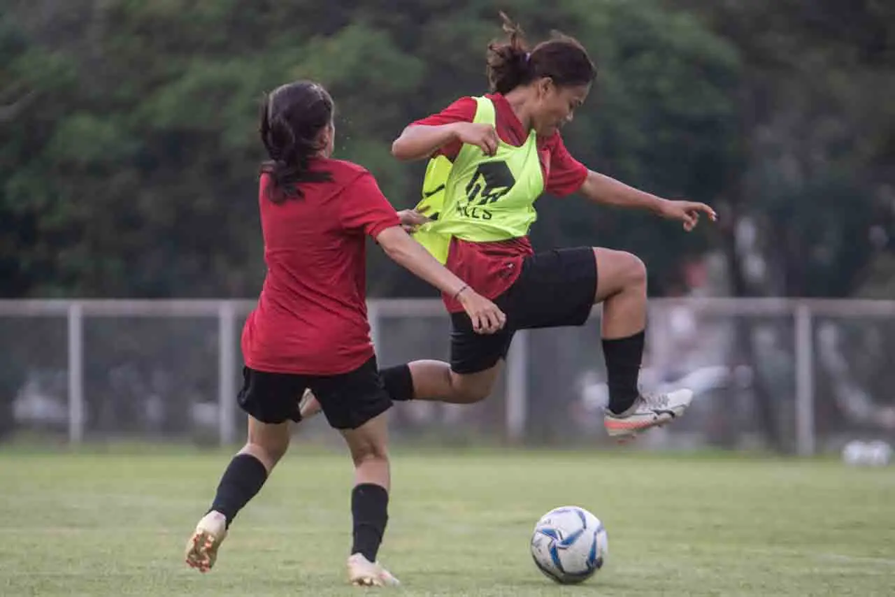Latihan Timnas Wanita...
