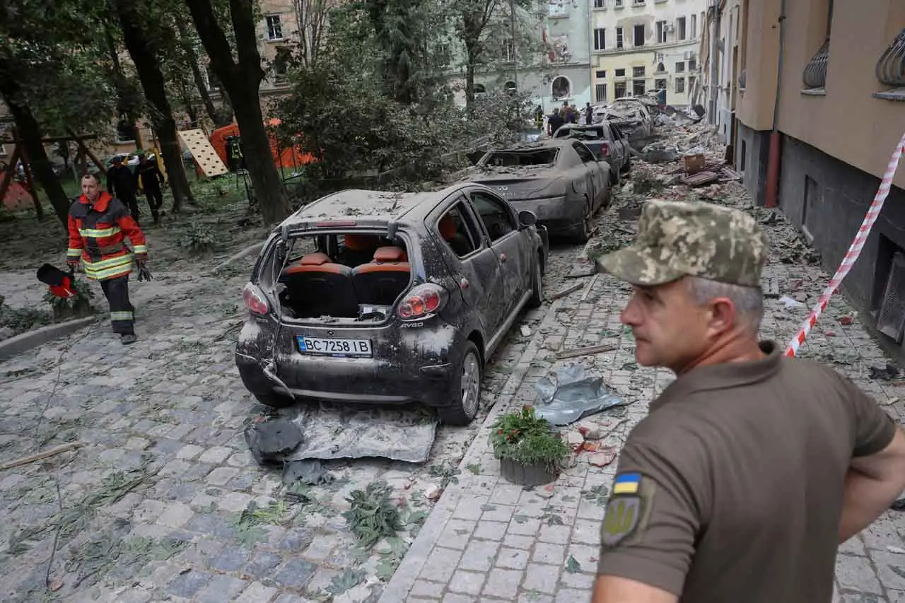 Kota Lviv di Ukraina...