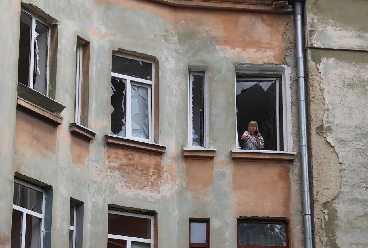 Kota Lviv di Ukraina...