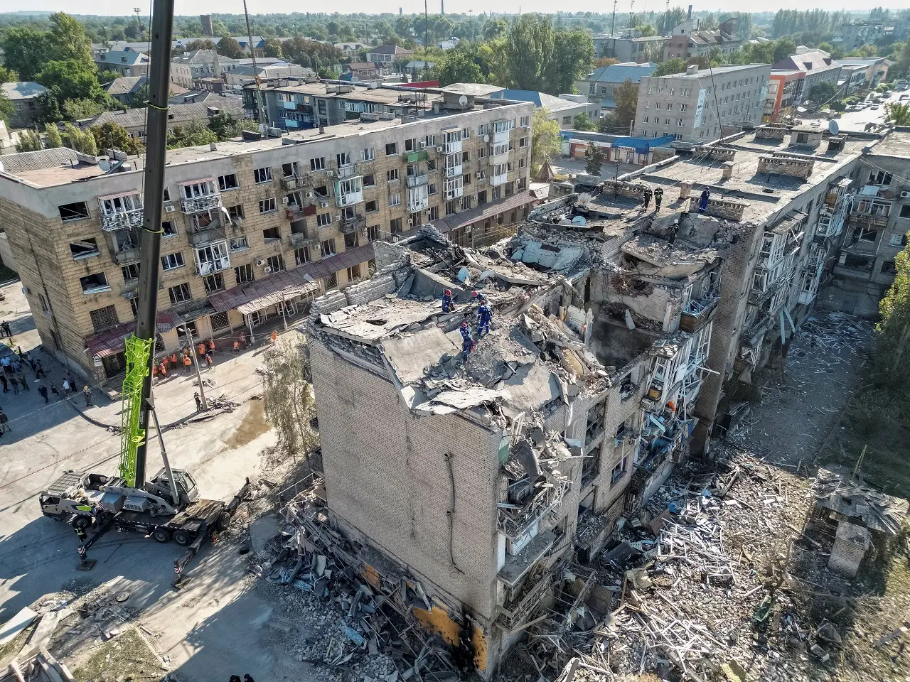 Kota Pokrovsk di Ukraina...