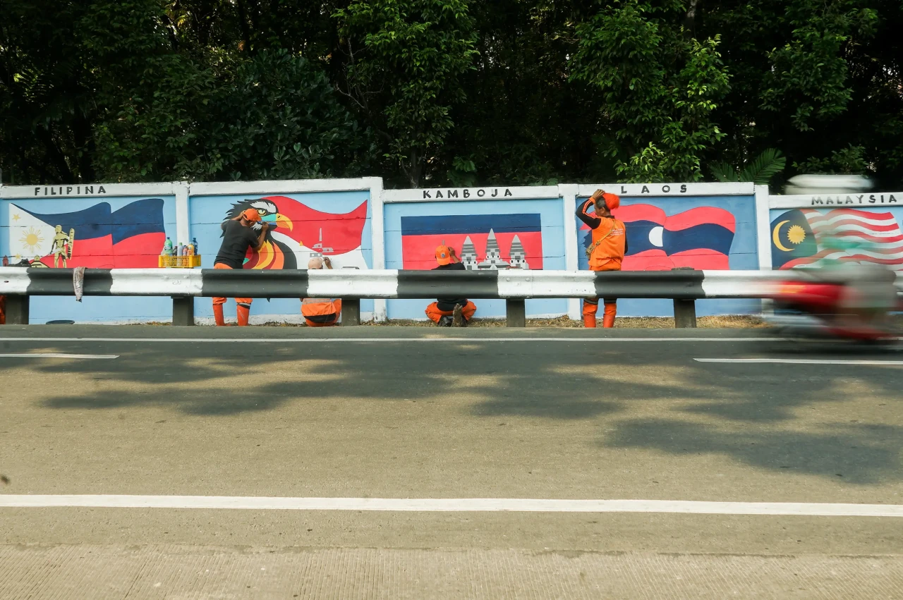 Mural Sambut KTT ASEAN...