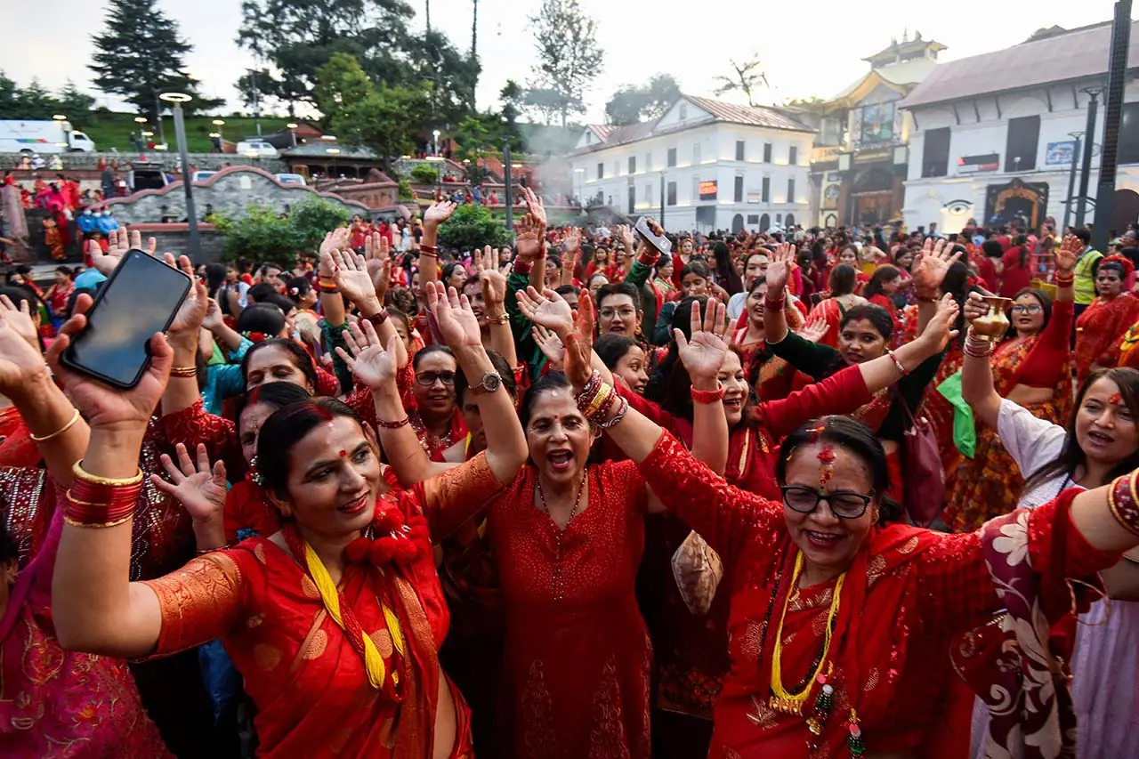 Festival Teej di Nepal,...