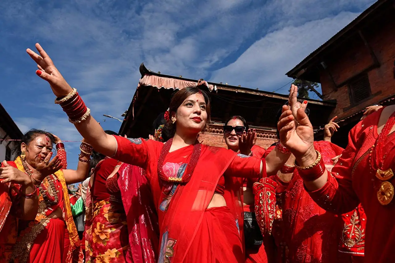 Festival Teej di Nepal,...