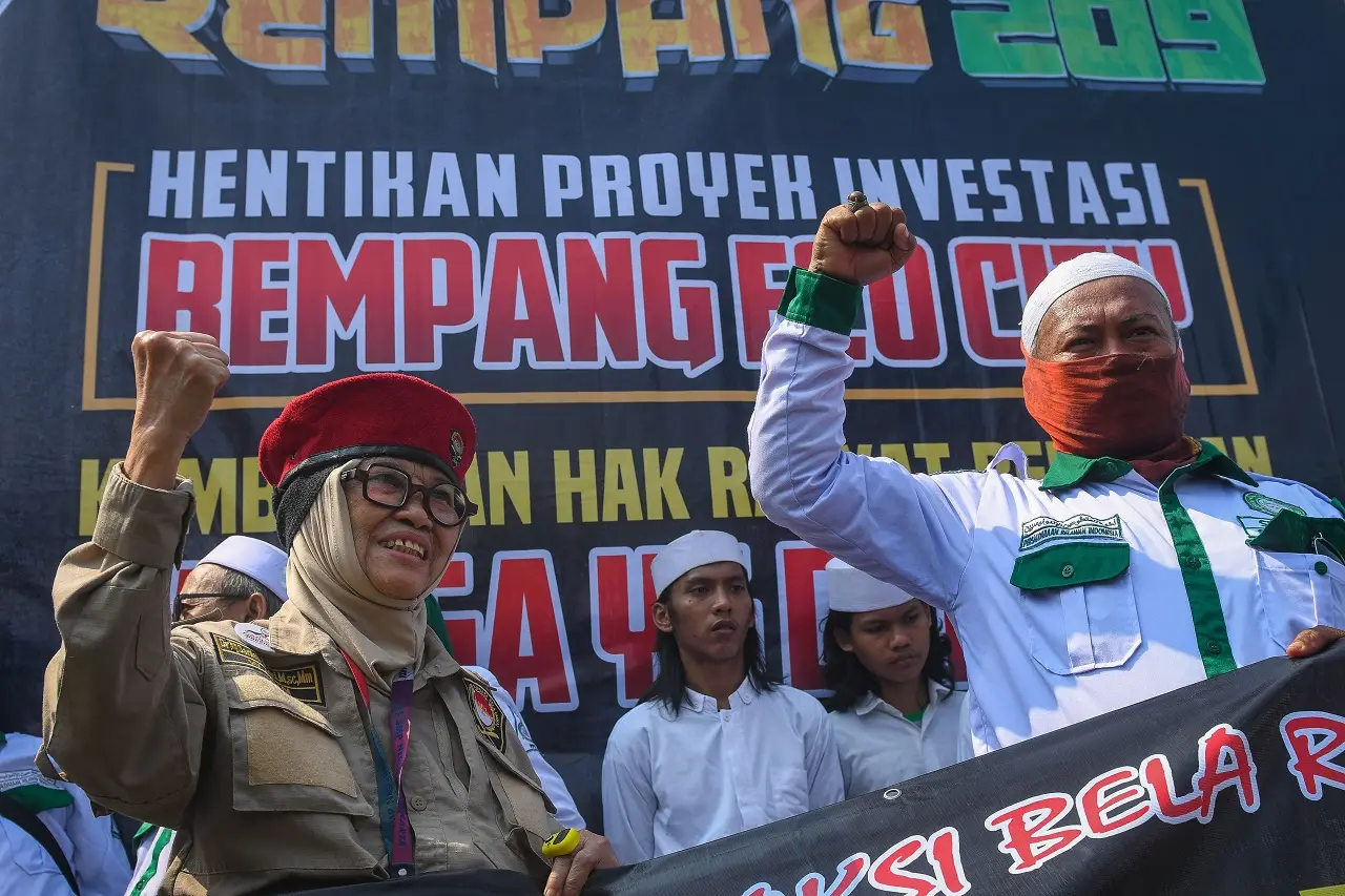 Aksi Bela Rempang di...