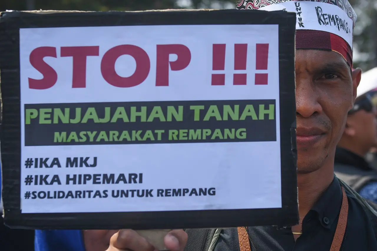 Aksi Bela Rempang di...
