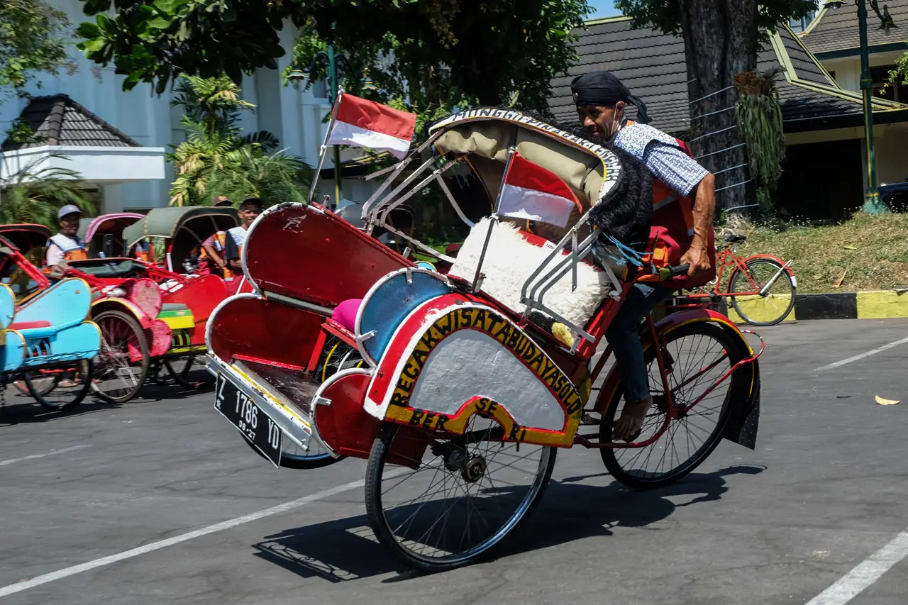 Aksi Freestyle Becak...