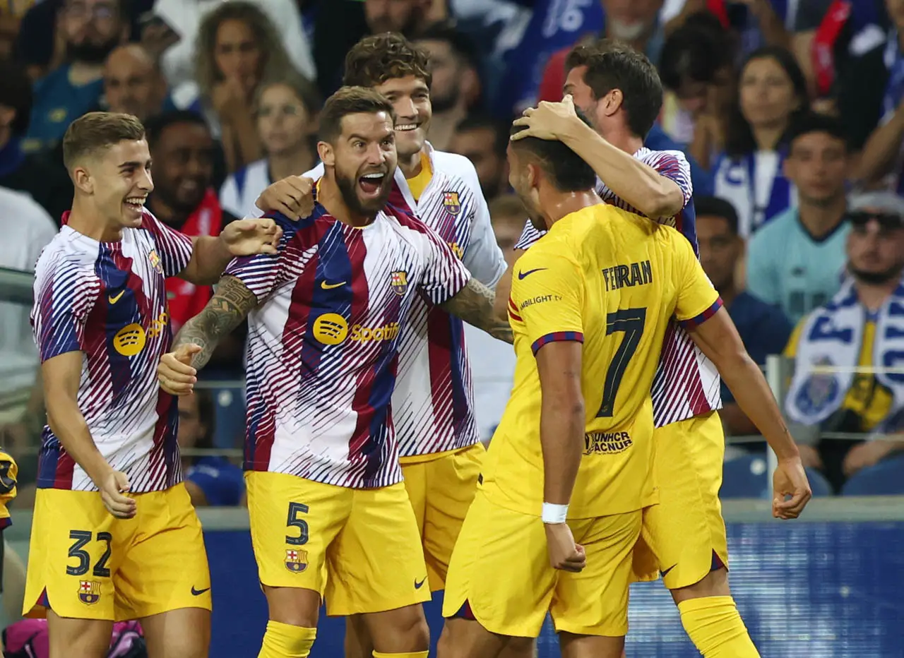 Porto vs Barcelona 0-1,...