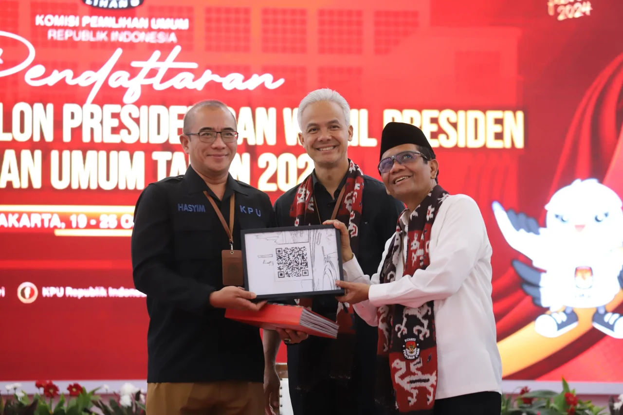 Ganjar Pranowo dan Mahfud...