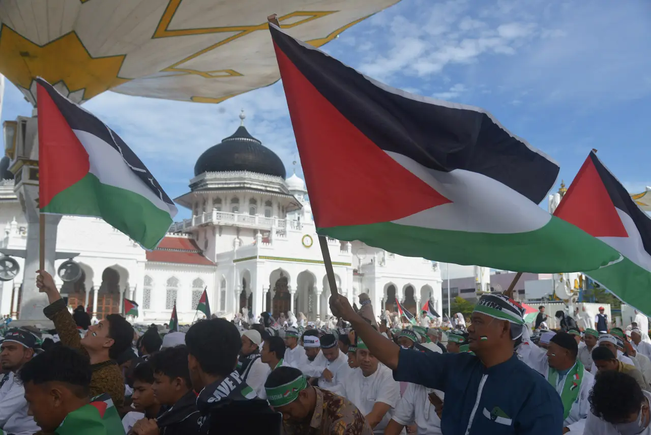 Dukungan untuk Palestina...