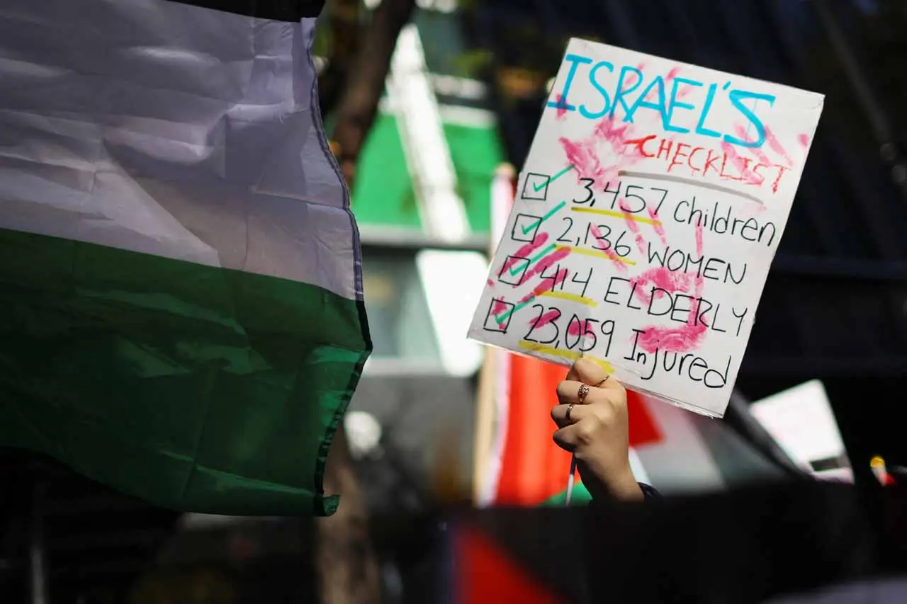 Bela Palestina, Mahasiswa...