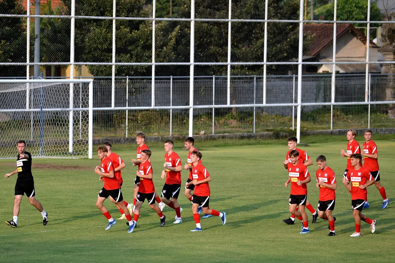 Latihan Timnas Polandia...